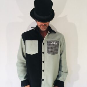 Tweed Noir/vert